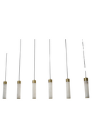 Lustre Linéaire A Tubes En Albâtre | Richmond Interiors Elaris | OROA.fr