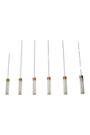 Lustre Linéaire A Tubes En Albâtre | Richmond Interiors Elaris | OROA.fr