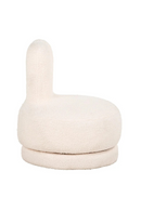 Fauteuil pivotant bouclé blanc | Richmond Bunny