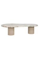 Table basse en marbre beige I Richmond Coronel