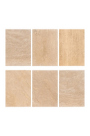 Table basse en travertin beige italien I Richmond Biltmore