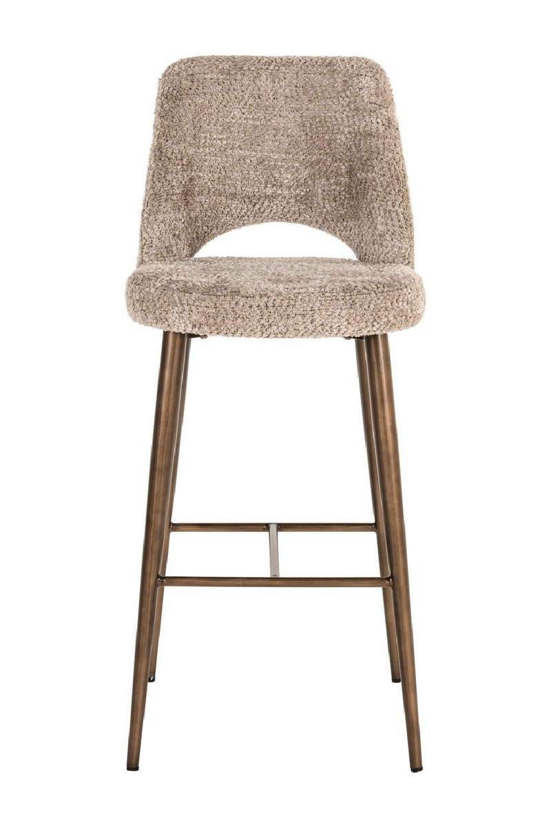 Tabouret de Bar à Dossier Découpé | Richmond Interiors Delphine | OROA.fr