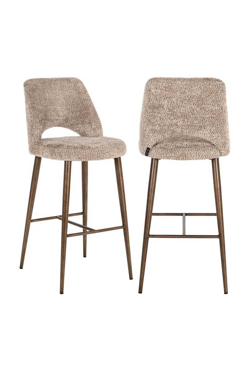 Tabouret de Bar à Dossier Découpé | Richmond Interiors Delphine | OROA.fr