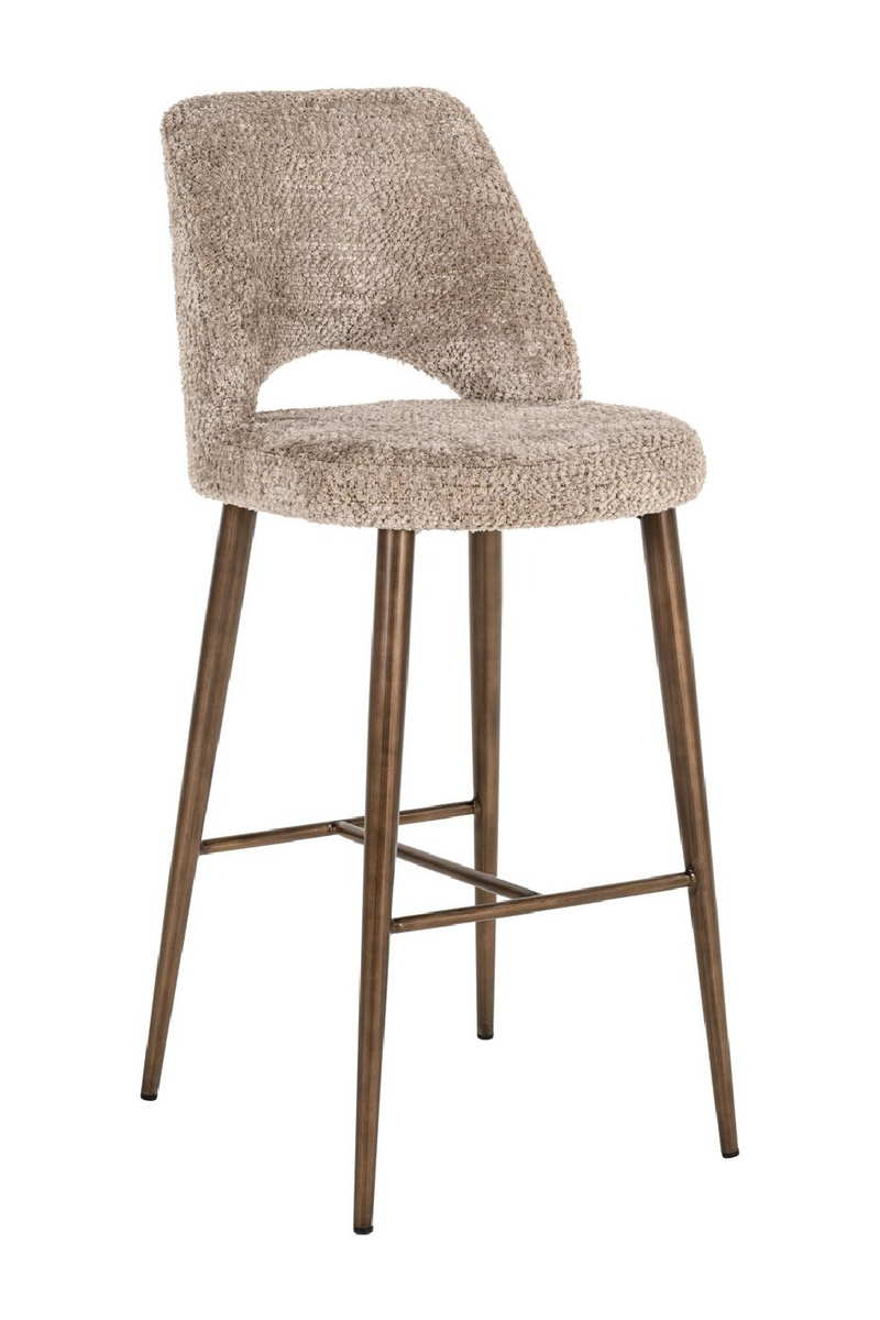 Tabouret de Bar à Dossier Découpé | Richmond Interiors Delphine | OROA.fr