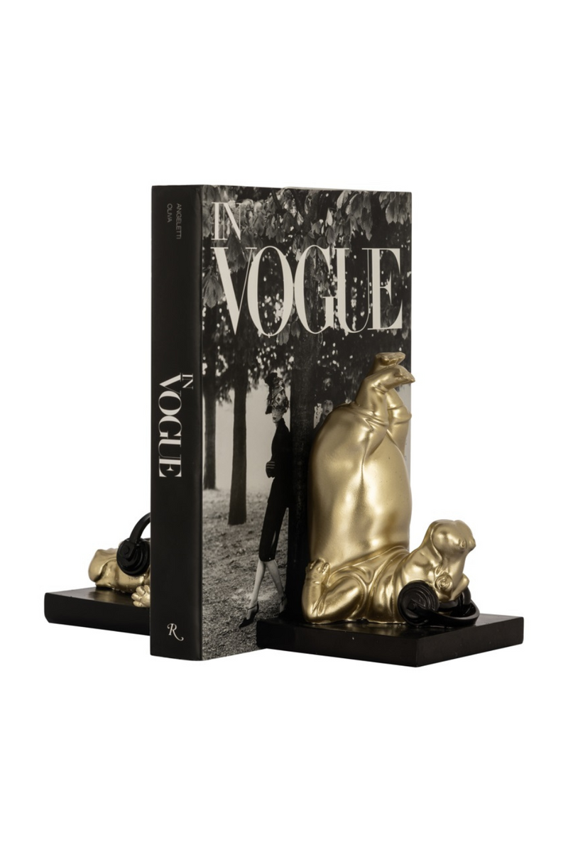 Gold Bunny Bookends | Richmond Cony