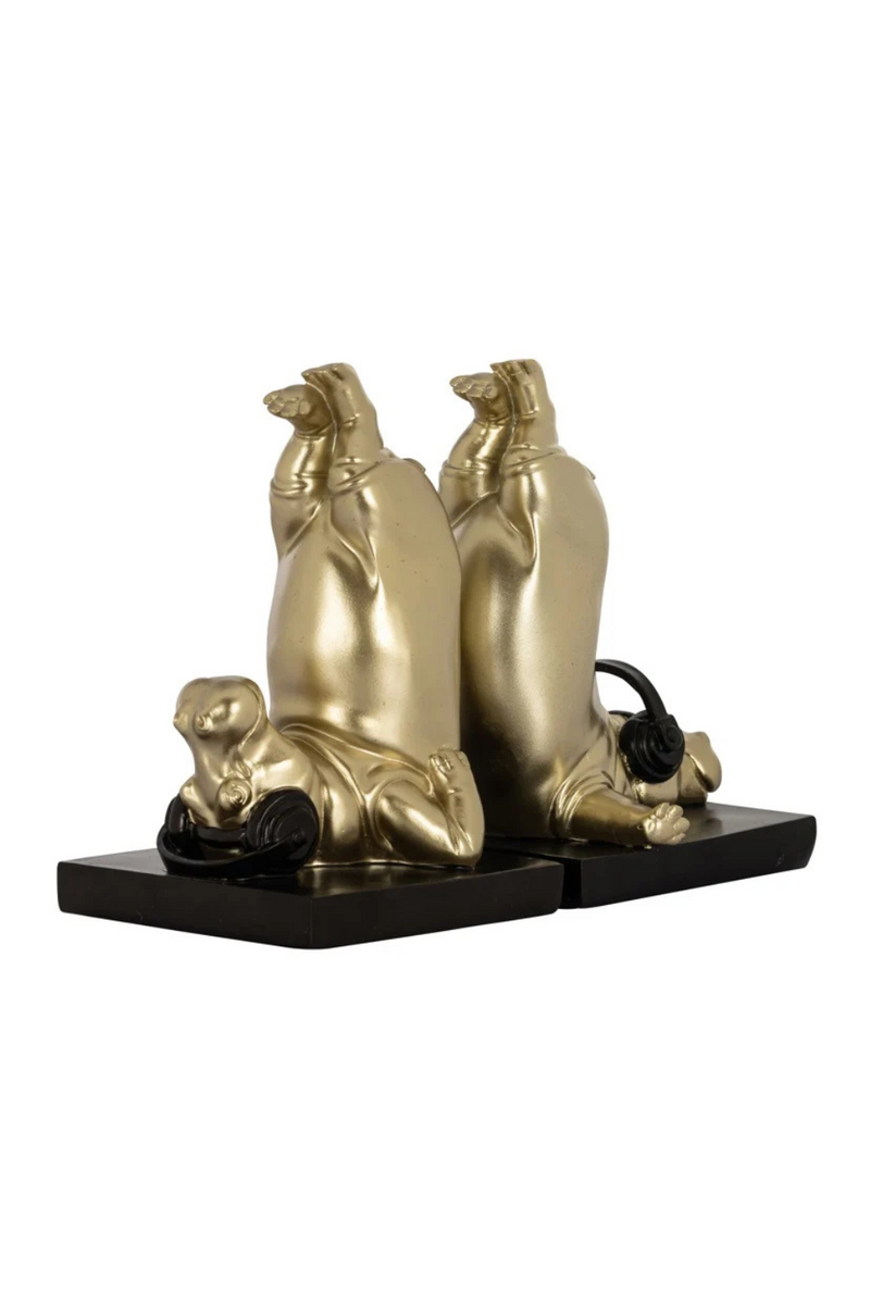 Gold Bunny Bookends | Richmond Cony