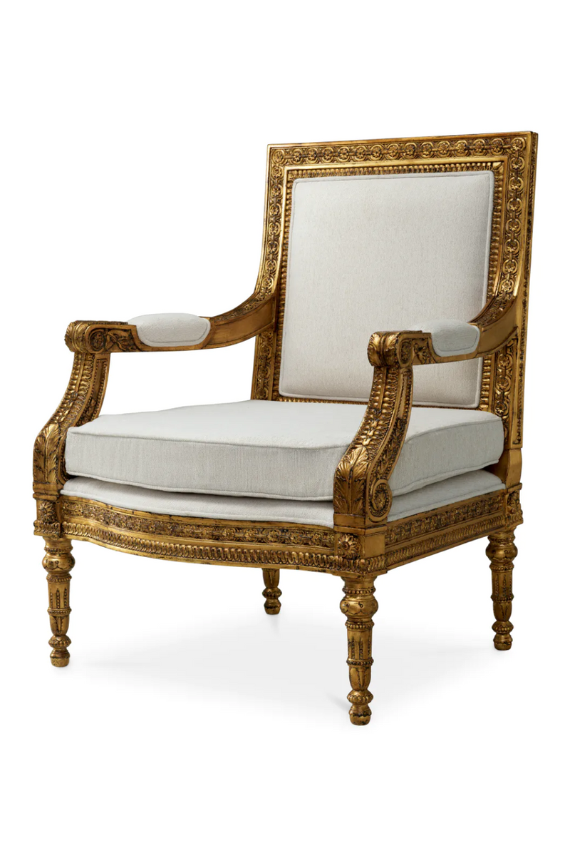 Fauteuil Opulent Doré | Met x Eichholtz Louis | OROA.fr