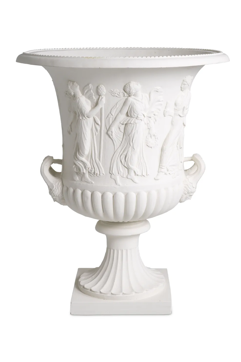 Vase En Relief Classique Blanc | Met x Eichholtz Calyx-krater | OROA.fr