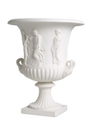 Vase En Relief Classique Blanc | Met x Eichholtz Calyx-krater | OROA.fr