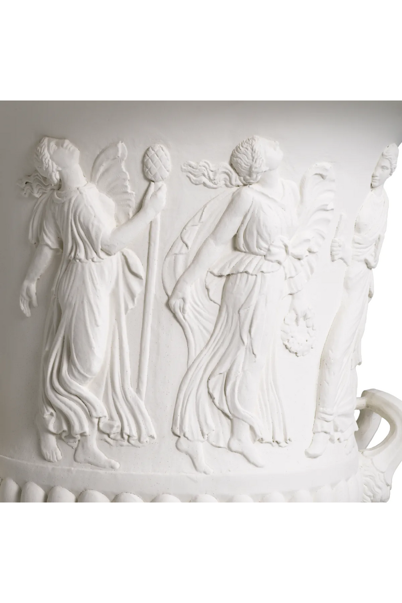 Vase En Relief Classique Blanc | Met x Eichholtz Calyx-krater | OROA.fr