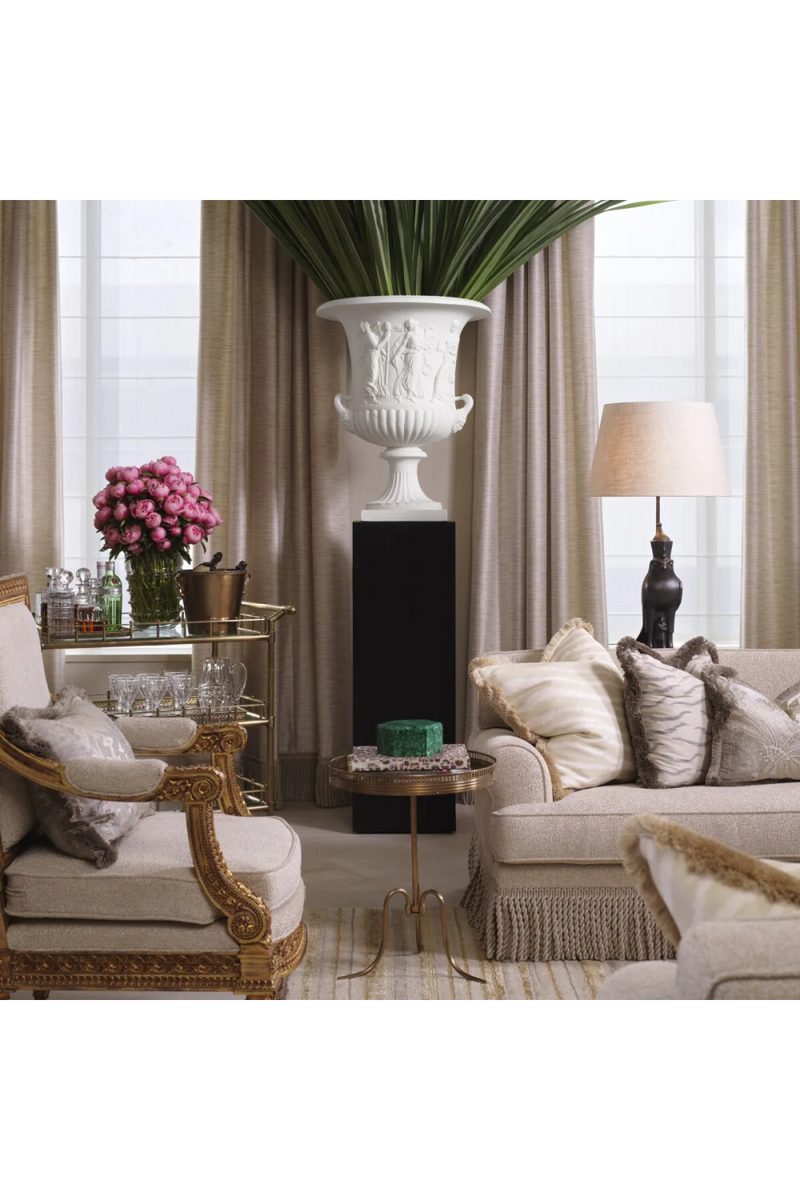 Vase En Relief Classique Blanc | Met x Eichholtz Calyx-krater | OROA.fr