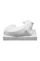 Sculpture En Marbre Blanc | Met x Eichholtz Reclining Lion | OROA.fr