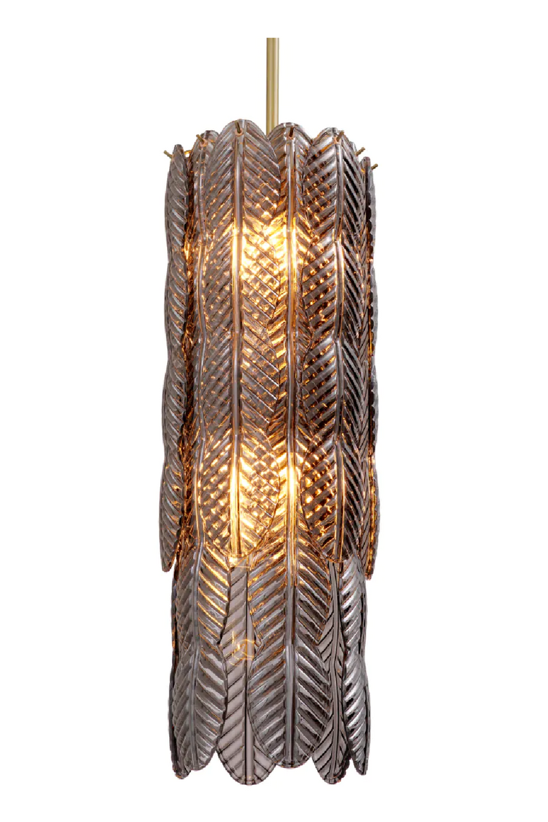 Lustre Palmier en Verre Fumé | Met x Eichholtz Sahure | OROA.fr