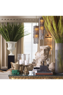 Lustre Palmier en Verre Fumé | Met x Eichholtz Sahure | OROA.fr