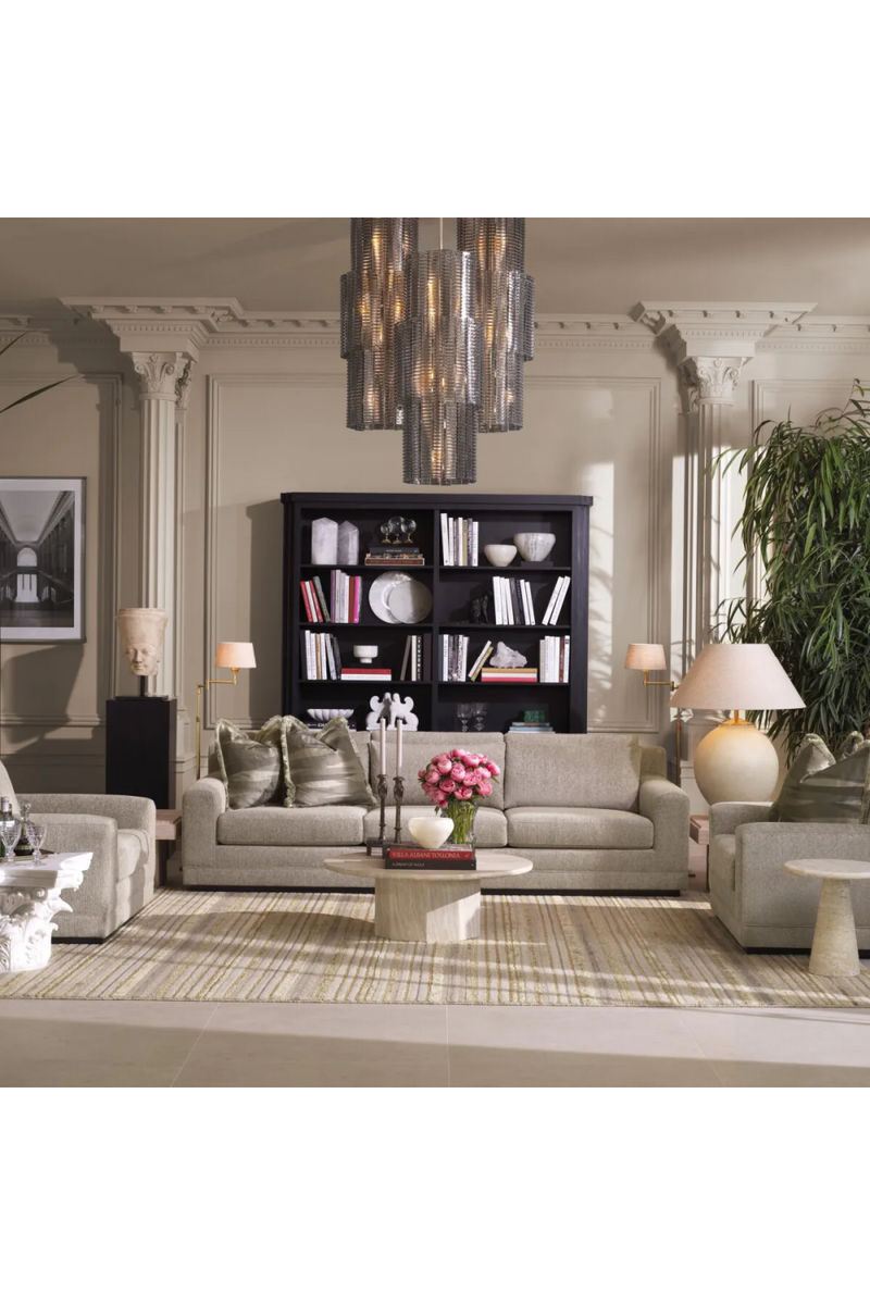 Lustre en Verre Strié | Met x Eichholtz Imperial | OROA.fr