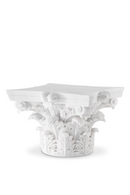 Table Basse Sculpée en Marbre Blanc | Met x Eichholtz Acanthus | OROA.fr