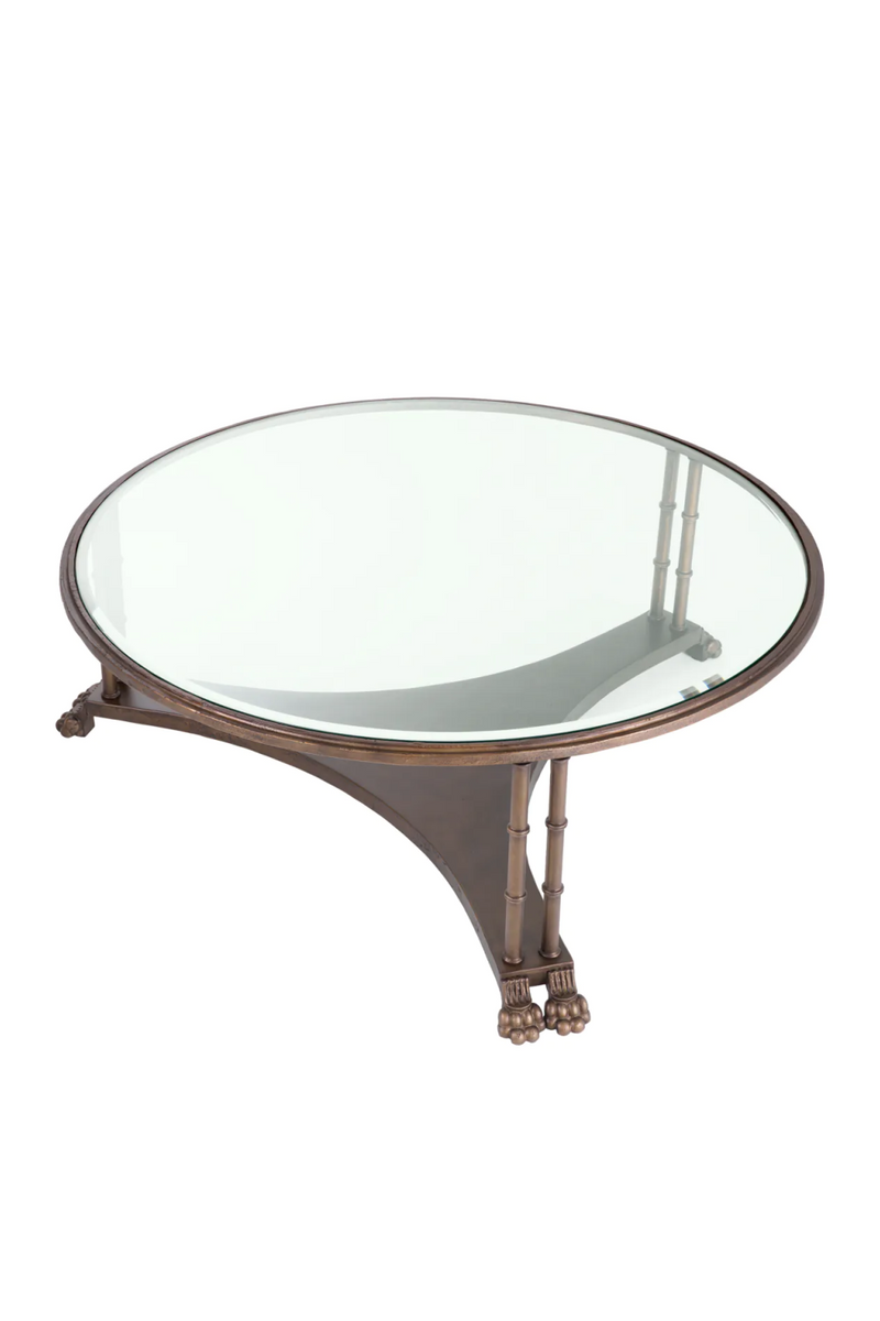 Table Basse Vintage en Verre Biseauté | Met x Eichholtz Lioness | OROA.fr