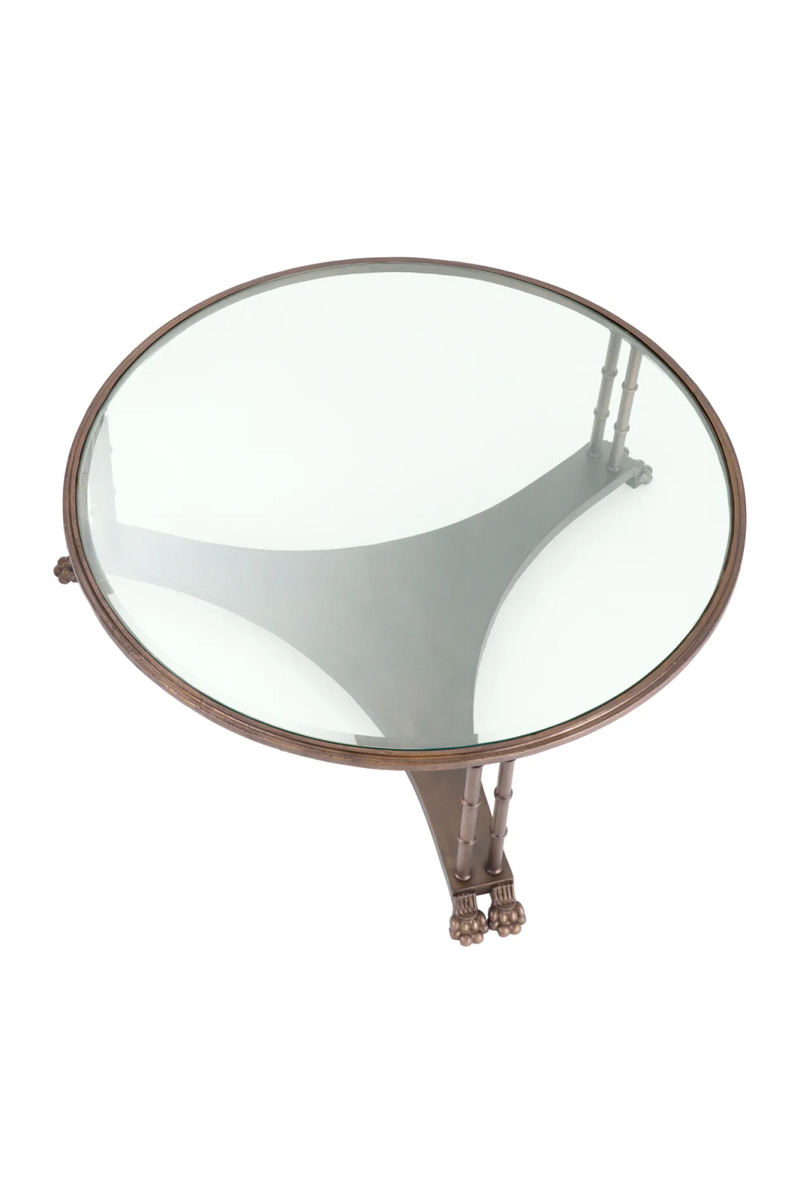 Table Basse Vintage en Verre Biseauté | Met x Eichholtz Lioness | OROA.fr