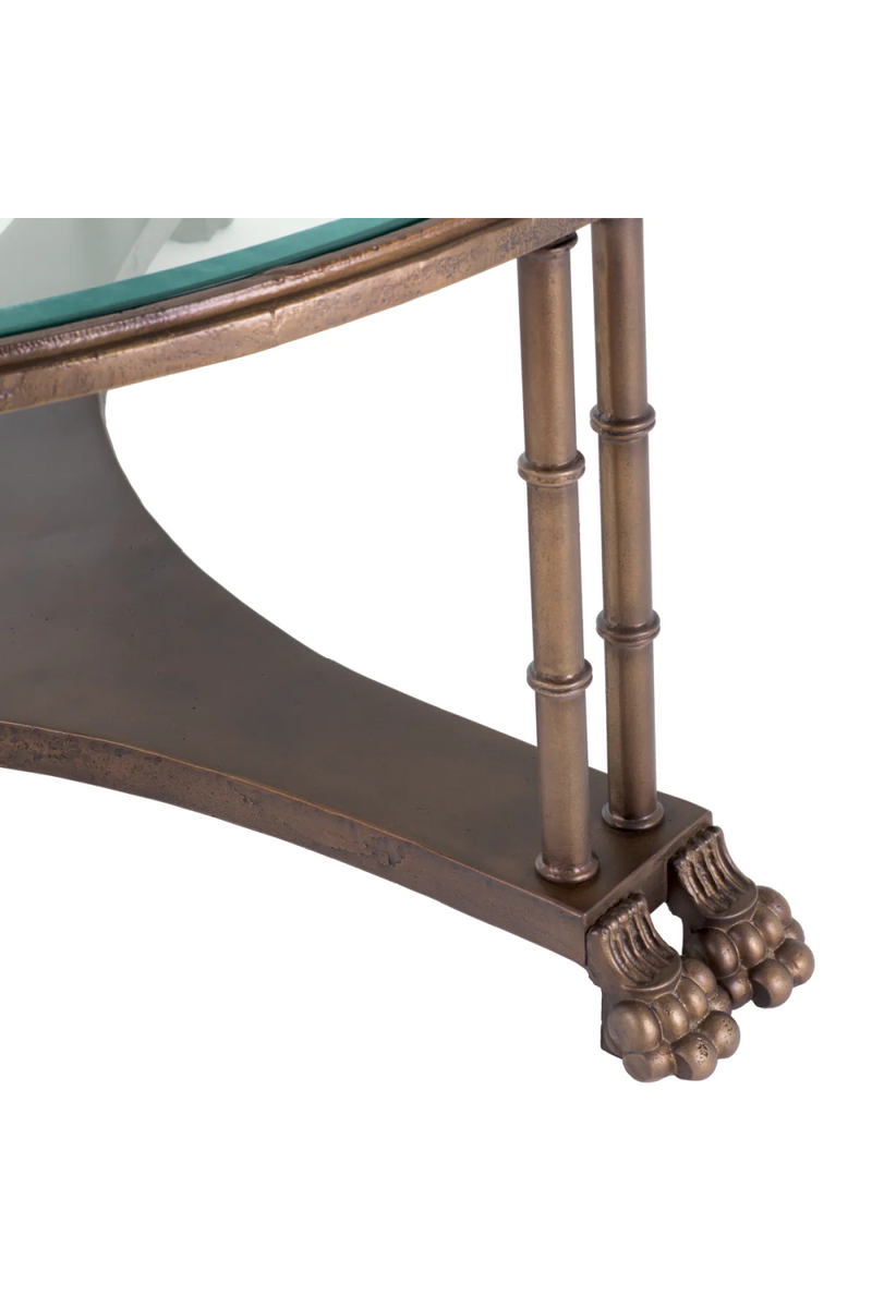 Table Basse Vintage en Verre Biseauté | Met x Eichholtz Lioness | OROA.fr