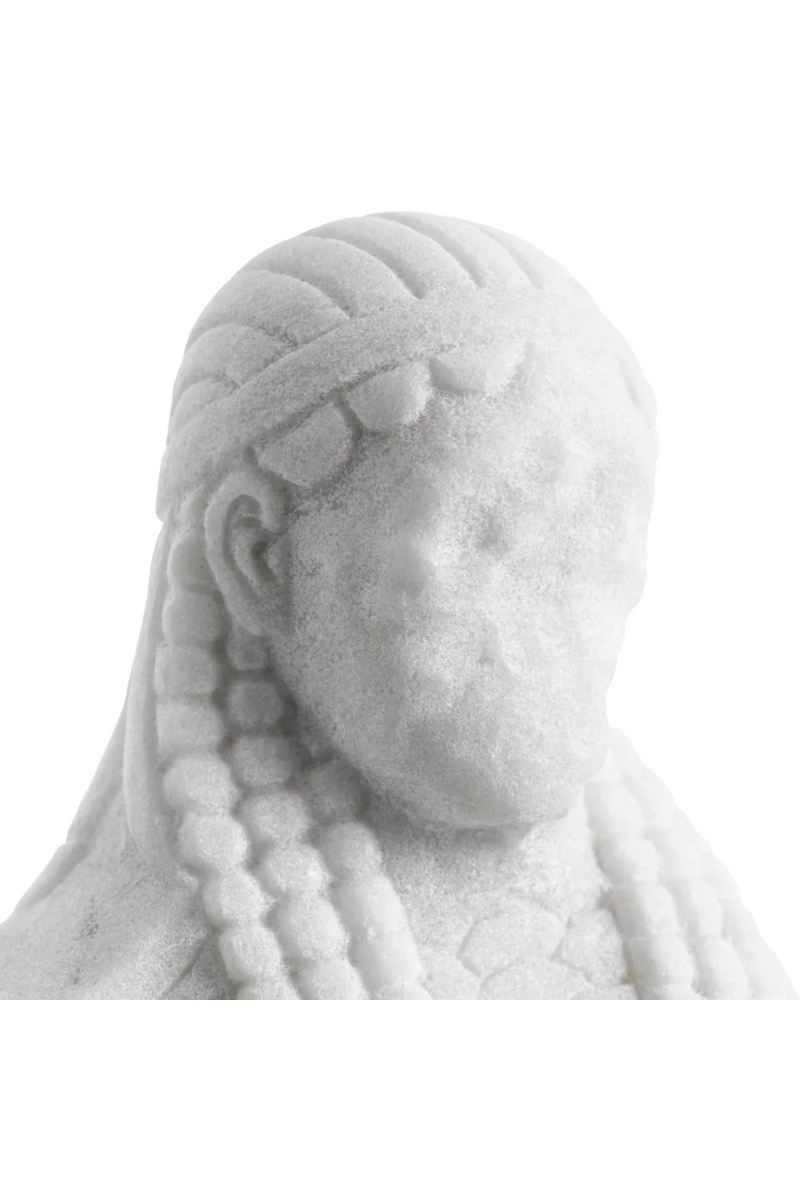 Ensemble De Sculptures Grecques En Marbre Blanc (2) | Met x Eichholtz Sphinx | OROA.fr