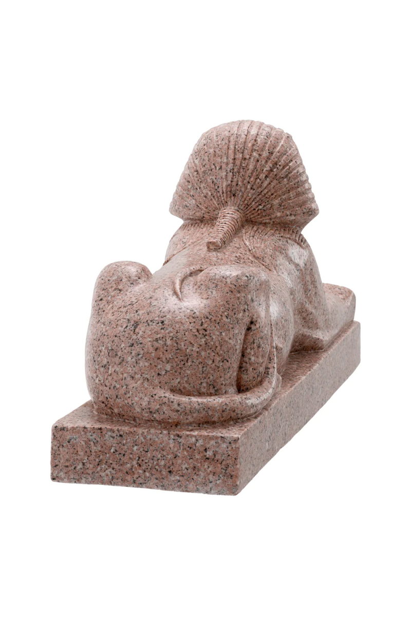 Sculpture Egyptienne En Granite Beige | Met x Eichholtz Sphinx of Hatshepsut | OROA.fr