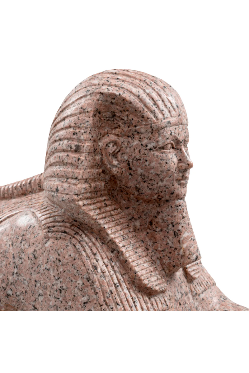 Sculpture Egyptienne En Granite Beige | Met x Eichholtz Sphinx of Hatshepsut | OROA.fr
