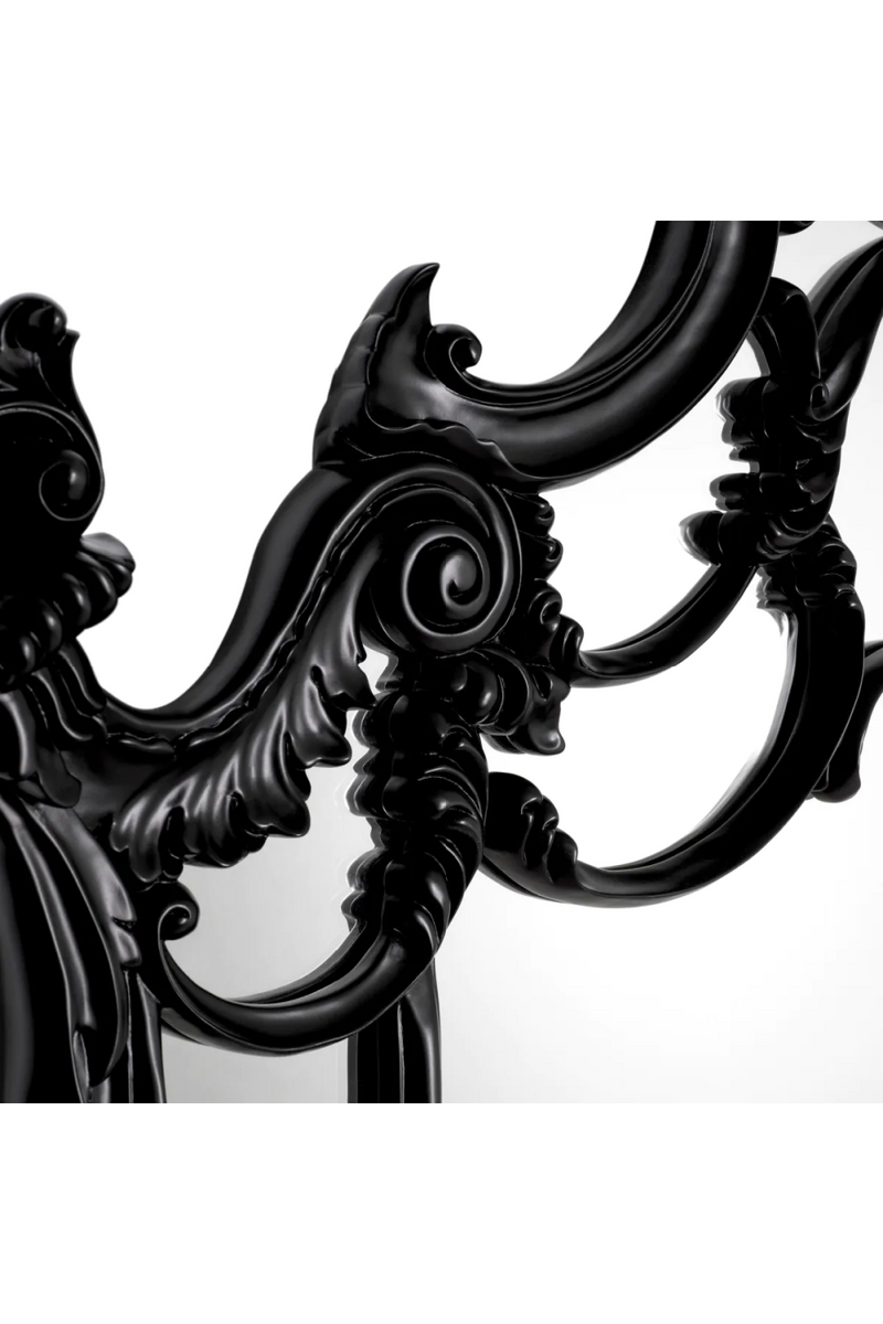 Miroir Noir Sculpté à la Main | Met x Eichholtz Chippendale | OROA.fr