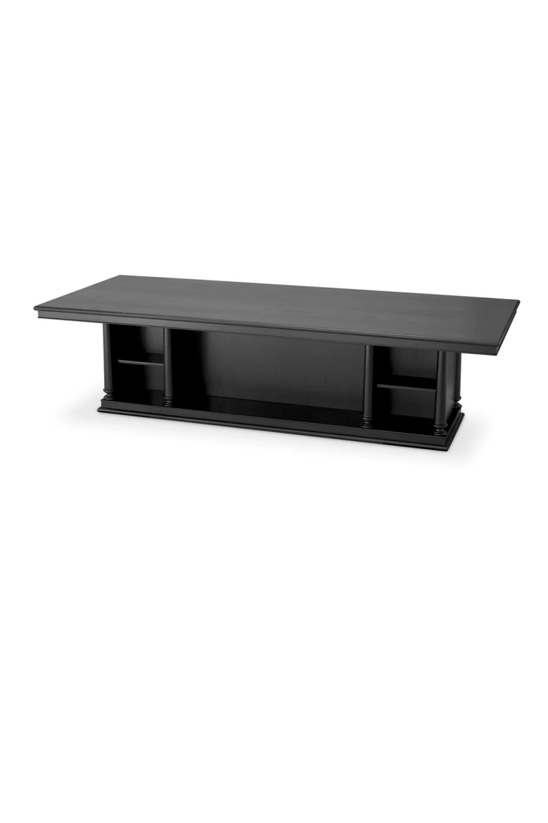 Table Centrale en Placage Noir | Met x Eichholtz Library | OROA.fr