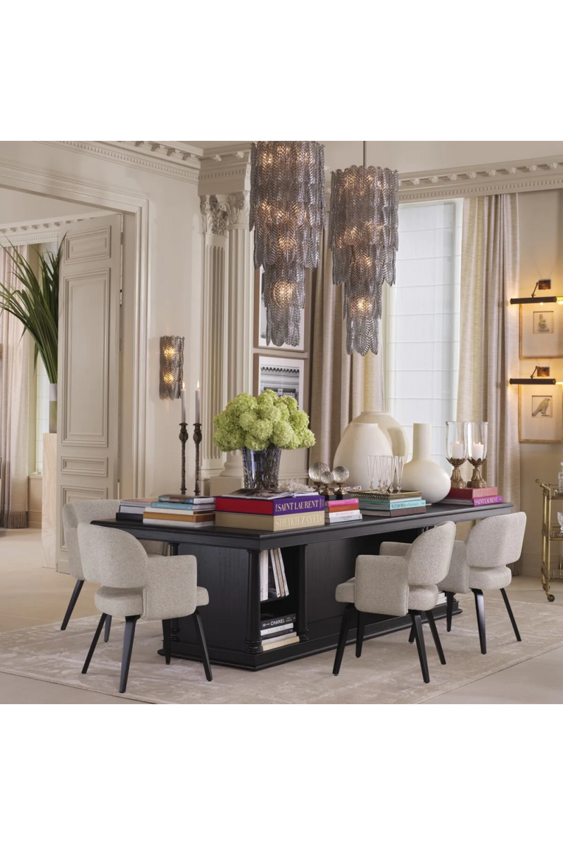 Table Centrale en Placage Noir | Met x Eichholtz Library | OROA.fr