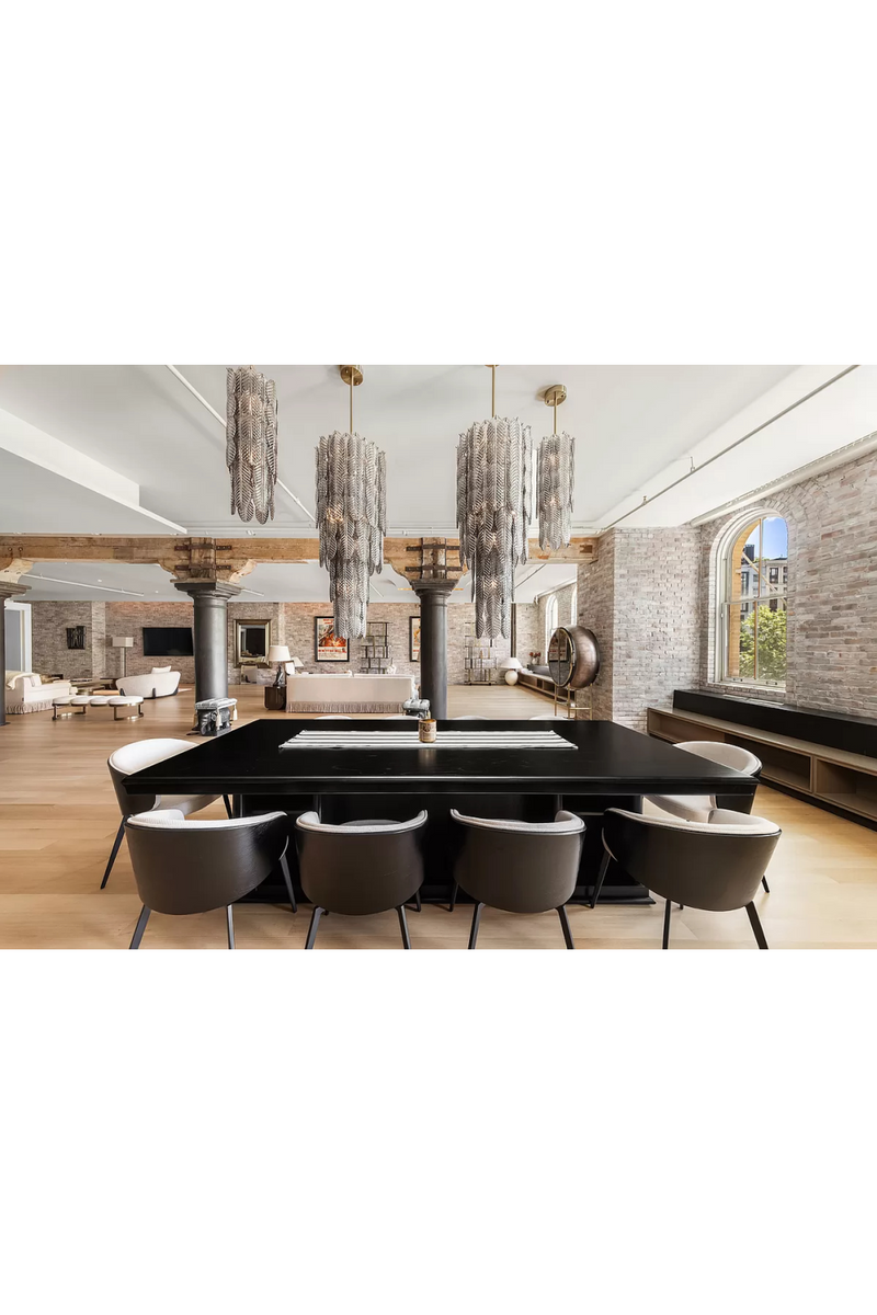 Lustre Palmier en Verre Fumé | Met x Eichholtz Sahure | OROA.fr