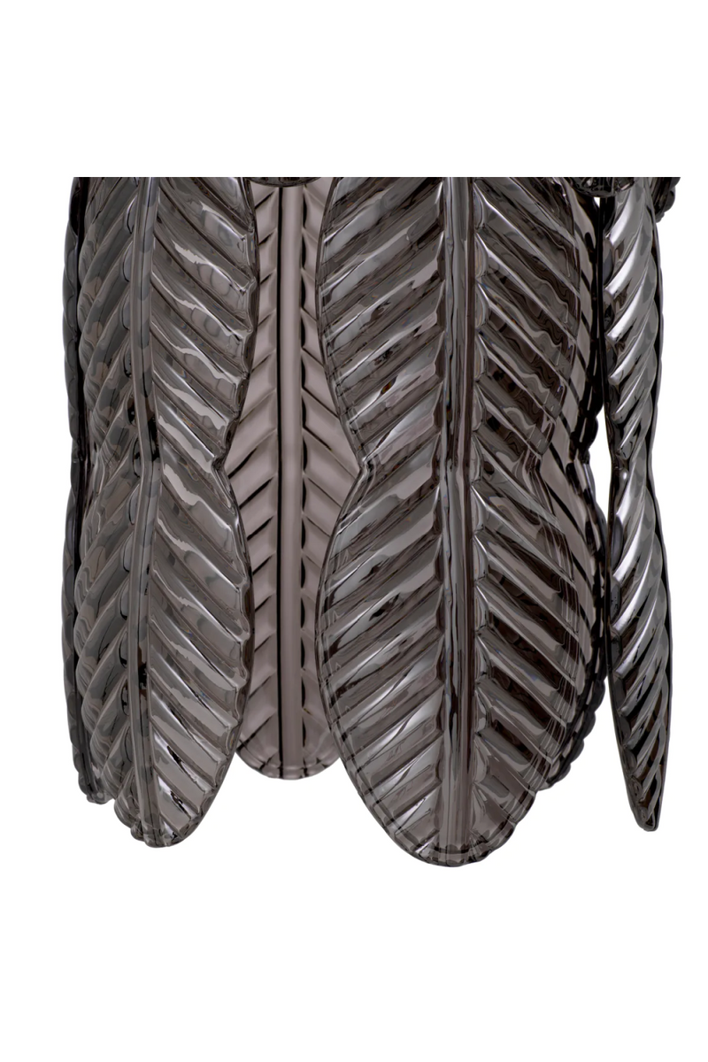 Lustre Palmier en Verre Fumé | Met x Eichholtz Sahure | OROA.fr