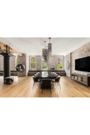 Lustre Palmier en Verre Fumé | Met x Eichholtz Sahure | OROA.fr