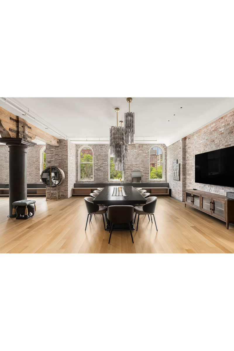 Lustre Palmier en Verre Fumé | Met x Eichholtz Sahure | OROA.fr