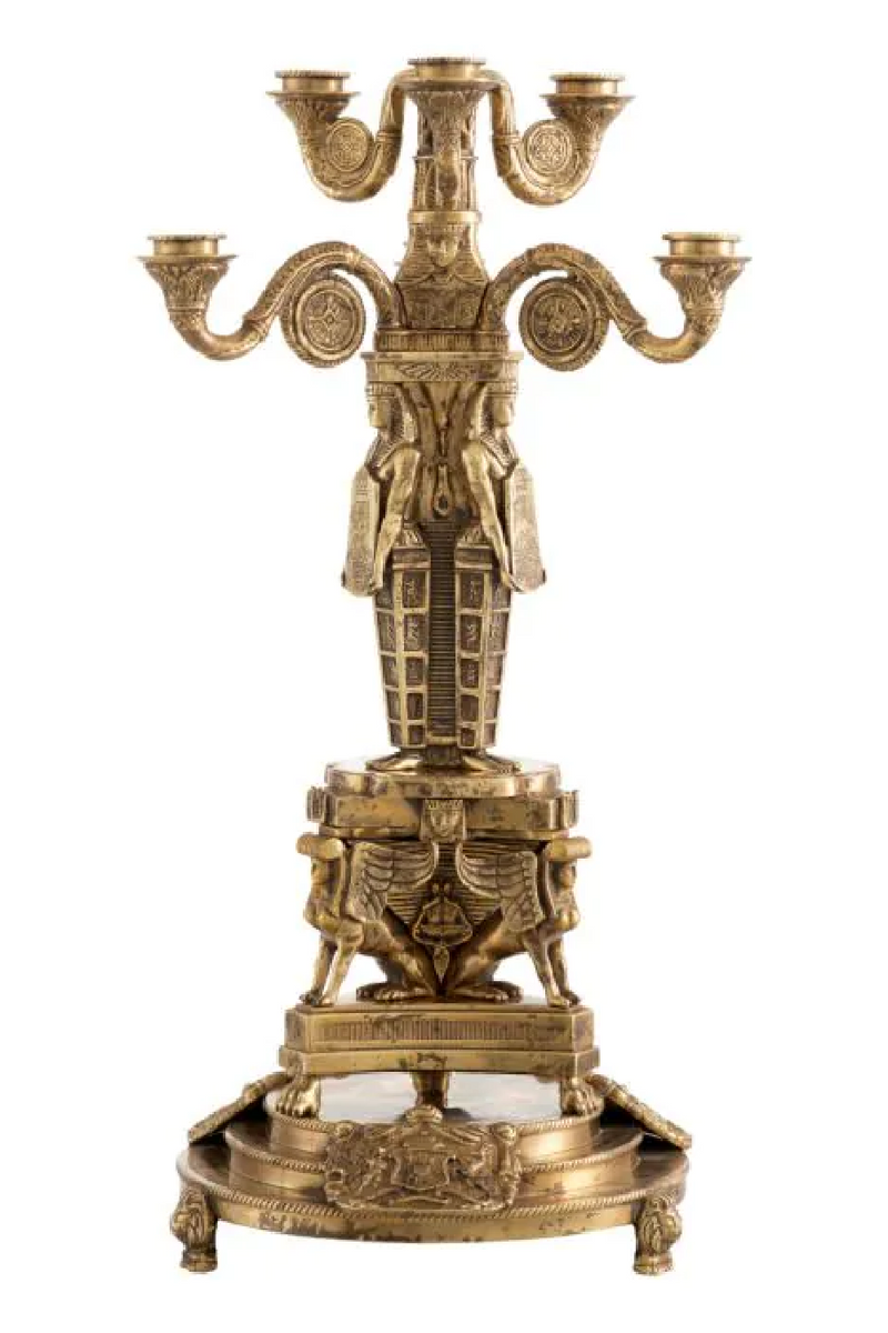 Bougeoir En Laiton Antique | Met x Eichholtz Decaix | OROA.fr