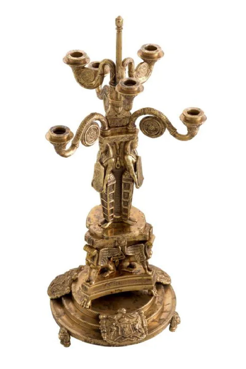 Bougeoir En Laiton Antique | Met x Eichholtz Decaix | OROA.fr