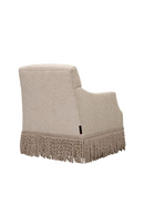 Fauteuil Pivotant Beige à Franges | Met x Eichholtz Madison | OROA.fr