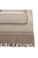 Fauteuil Pivotant Beige à Franges | Met x Eichholtz Madison | OROA.fr