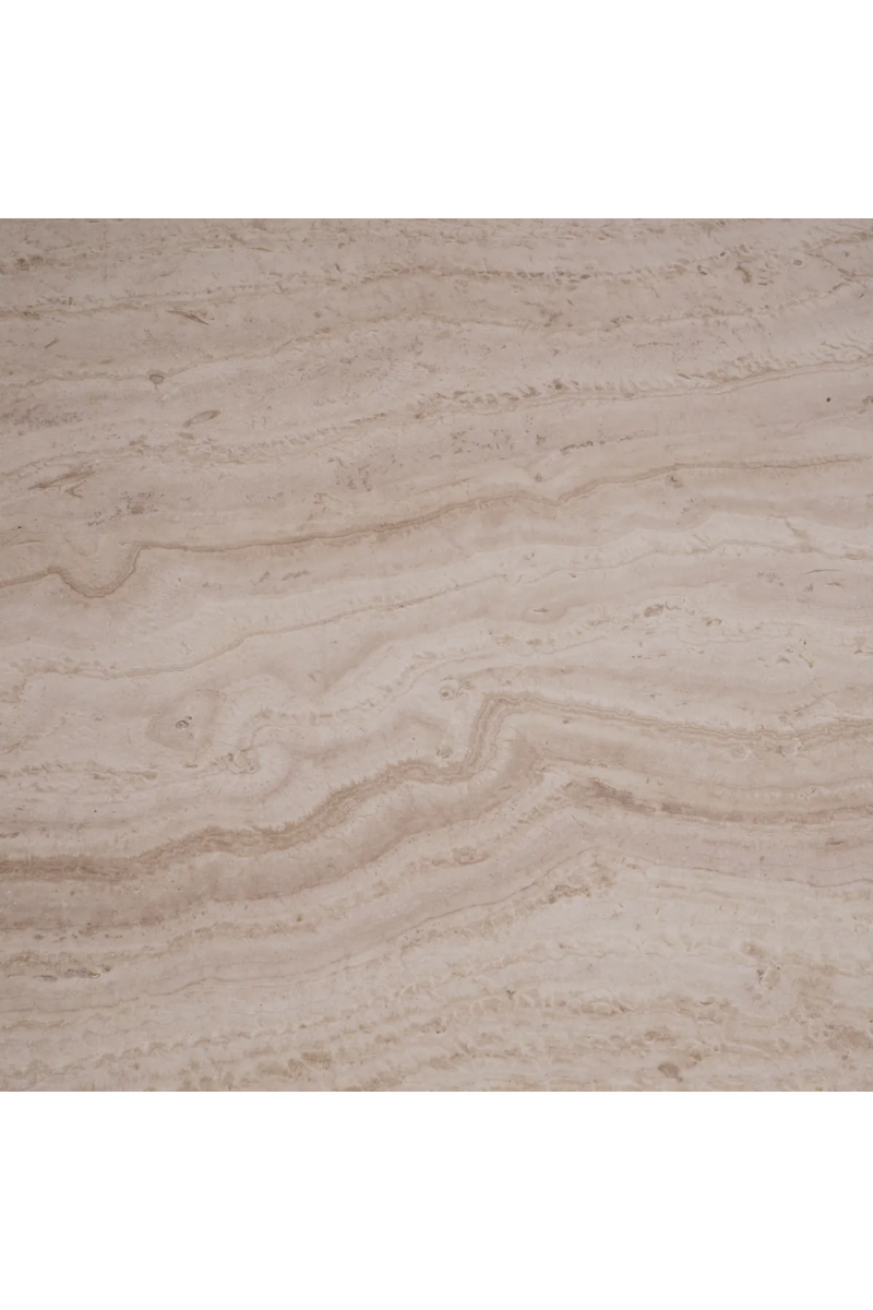 Table de Salle à Manger Moderne en Travertin Naturel | Eichholtz Piazza | OROA.fr