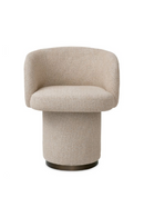 Chaise de Salle à Manger Beige à Base Centrale | Met x Eichholtz Marly | OROA.fr