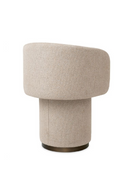 Chaise de Salle à Manger Beige à Base Centrale | Met x Eichholtz Marly | OROA.fr