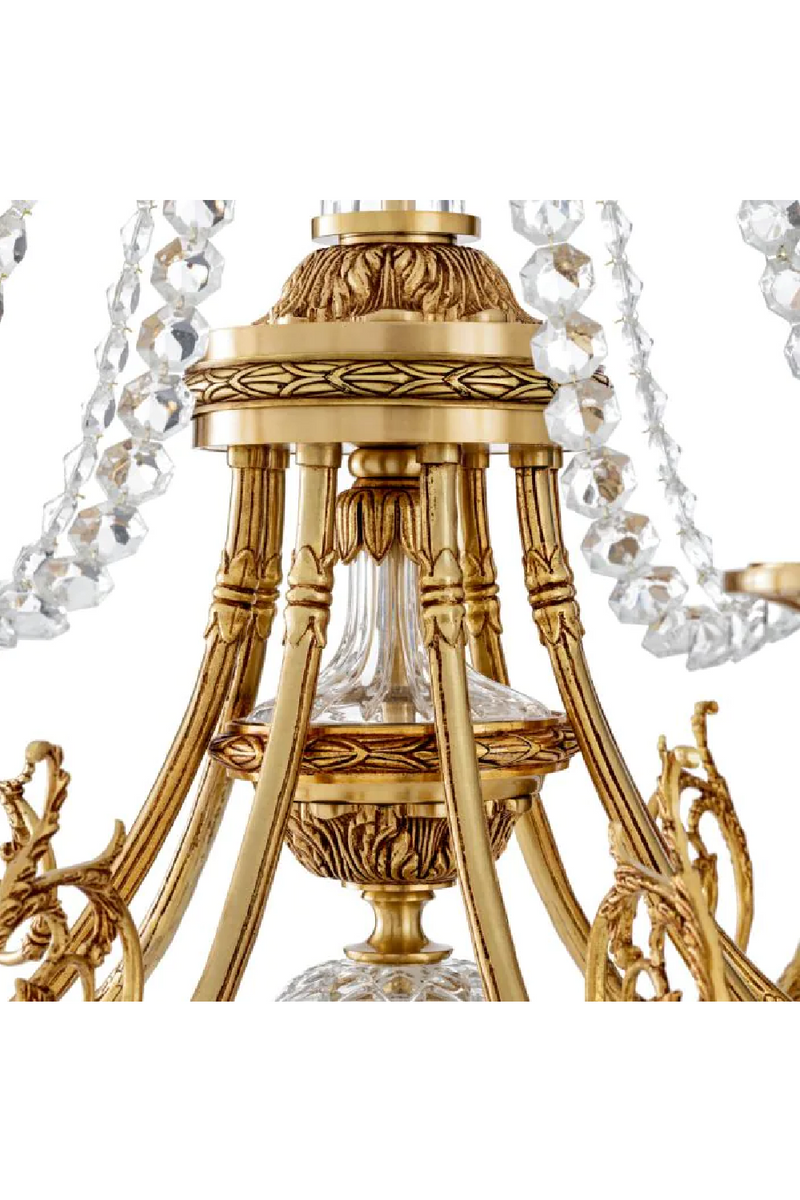 Lustre en Cristal Milieu du Siecle | Met x Eichholtz Duvaux | OROA.fr