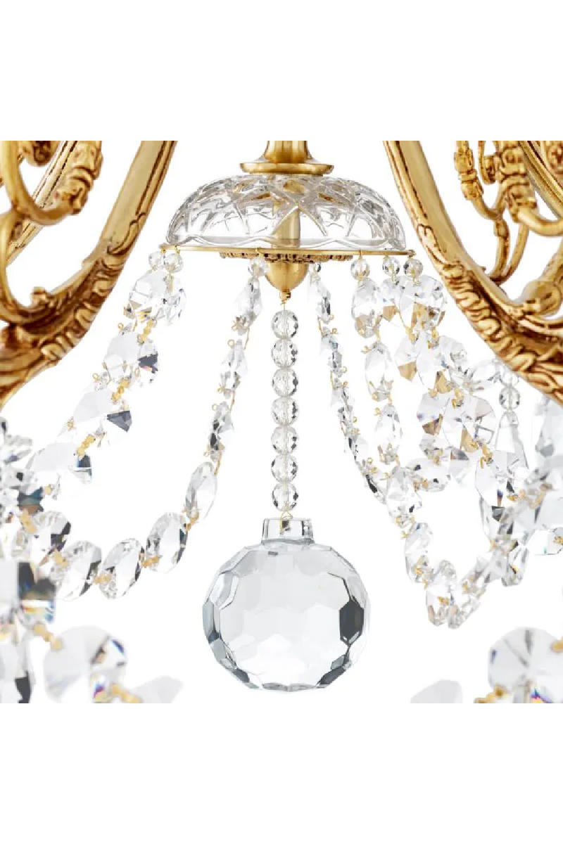 Lustre en Cristal Milieu du Siecle | Met x Eichholtz Duvaux | OROA.fr