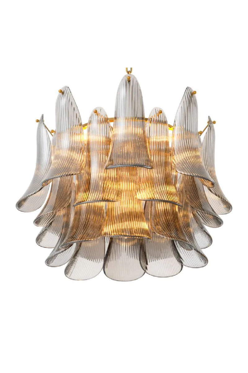 Lustre en Feuilles de Verre | Met x Eichholtz Amun