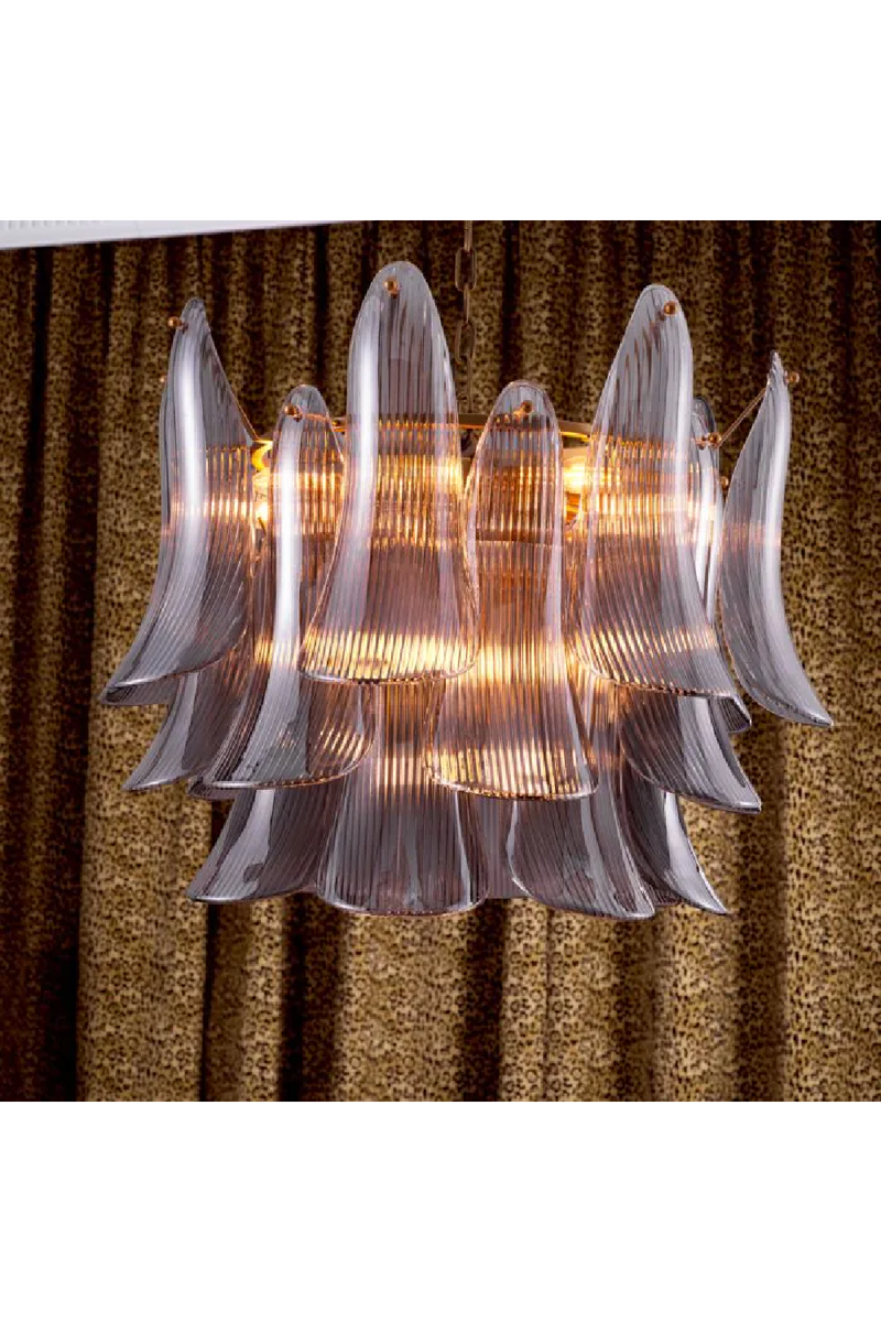 Lustre en Feuilles de Verre | Met x Eichholtz Amun