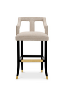 Tabouret de Bar Beige | Met x Eichholtz Roumier | OROA.fr