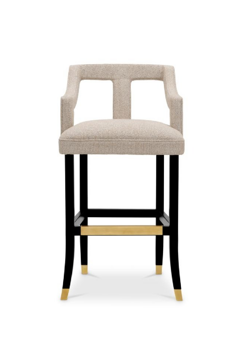 Tabouret de Bar Beige | Met x Eichholtz Roumier | OROA.fr