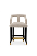 Tabouret de Comptoir Beige | Met x Eichholtz Roumier | OROA.fr