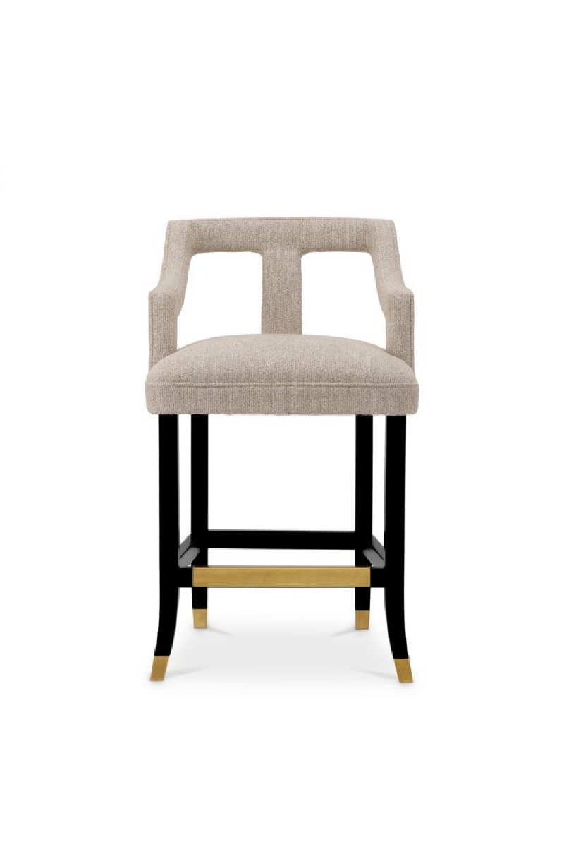 Tabouret de Comptoir Beige | Met x Eichholtz Roumier | OROA.fr