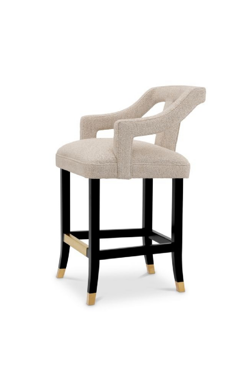 Tabouret de Comptoir Beige | Met x Eichholtz Roumier | OROA.fr