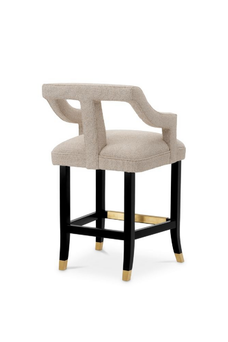 Tabouret de Comptoir Beige | Met x Eichholtz Roumier | OROA.fr